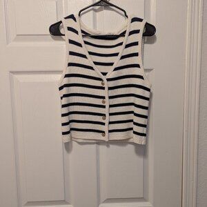 Abercrombie Stripped Sweater Tank